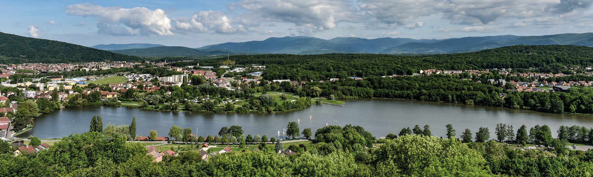 Panoramique sur l'étang des Forges