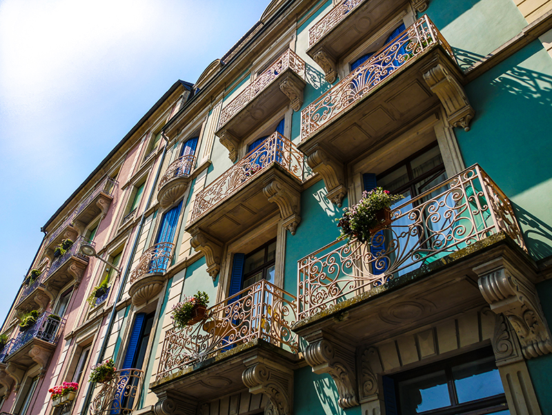 Façades coloroées