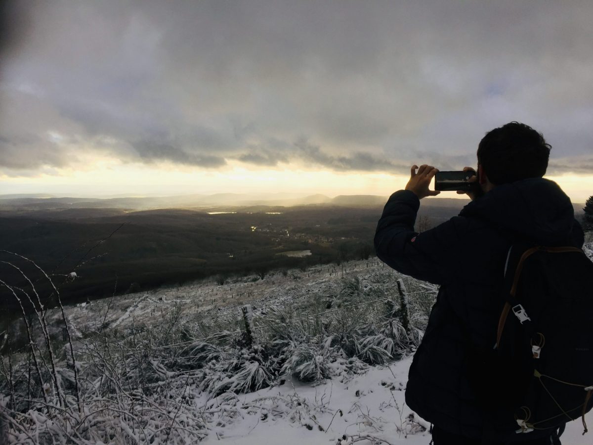 panorama neige vosges du sud