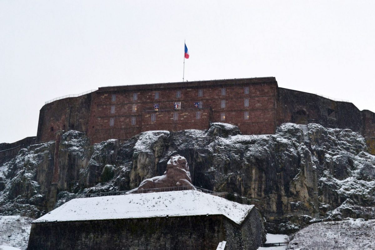 La Citadelle et son Lion en hiver