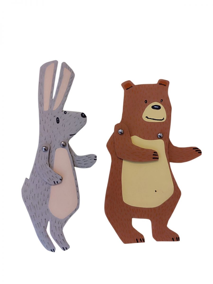 Marionnettes plates en carton