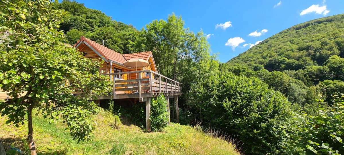 La cabane depuis le jardin