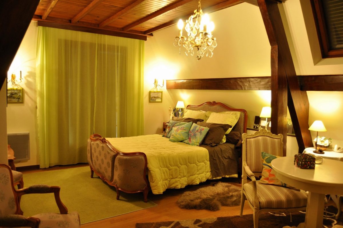 Chambre verte soir
